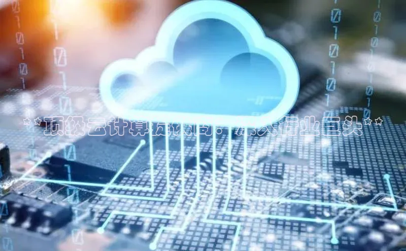 凯捷中海达**顶级云计算提供商：深入行业巨头**