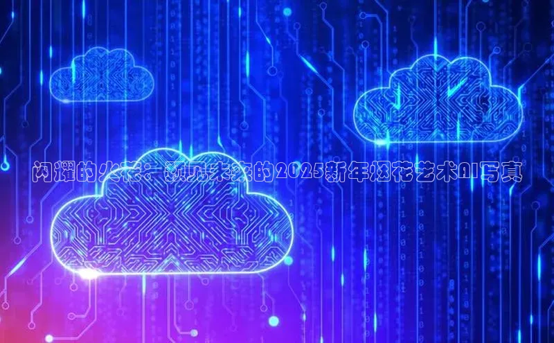 闪耀的火花：预见未来的2025新年烟花艺术AI写真